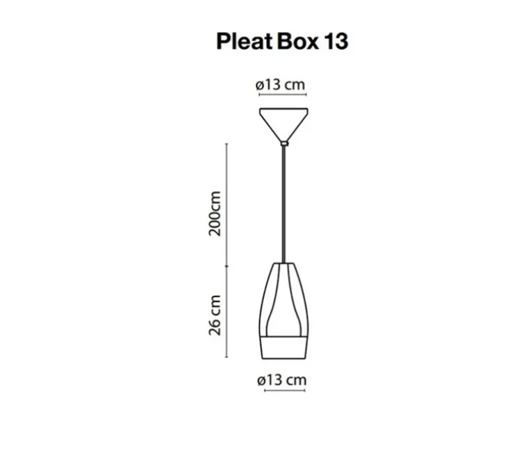 Suspension, Pleat Box 13 LED, terracotta et blanc, LED, dim, 2700K, 463 lm, Ø11,5cm, H26cm - Marset