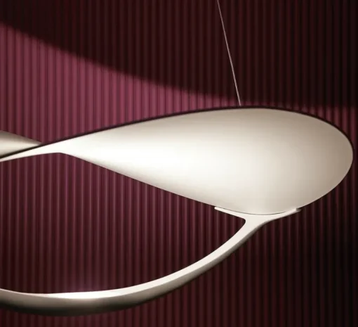 Suspension*Foscarini Suspension, Plena dimmable, , LED, 2700K, 3530lm, L70cm, H27cm - blanc