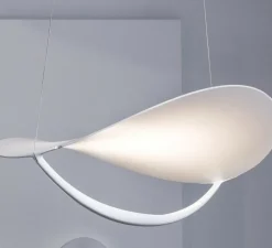 Suspension*Foscarini Suspension, Plena dimmable, , LED, 2700K, 3530lm, L70cm, H27cm - blanc