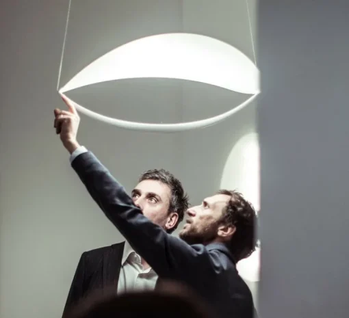 Suspension*Foscarini Suspension, Plena dimmable, , LED, 2700K, 3530lm, L70cm, H27cm - blanc
