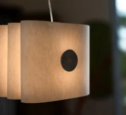 Suspension, Pli, blanc, LED, dim, 2700K, 4640 lm, L85cm, H18cm - Foscarini