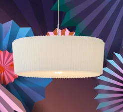 Suspension*Moooi Suspension, Plié Plissé, , Ø60cm, H38cm - blanc