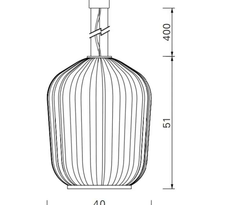 Suspension, Plissée, noir, LED, 2700K, 700 lm, Ø40cm, H51cm - Classicon