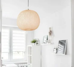Enfants|Suspension*Ay Illuminate Suspension, Plum M, naturel, Ø55cm, H48cm - marron clair