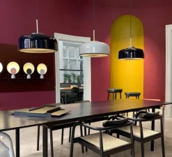 Suspension*Please Wait to be Seated Suspension, Podgy, , Ø42cm, H27cm - bleu navy