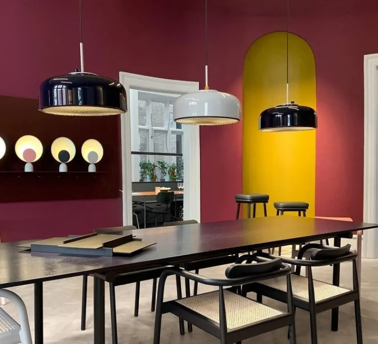 Suspension*Please Wait to be Seated Suspension, Podgy, , Ø42cm, H27cm - bleu navy