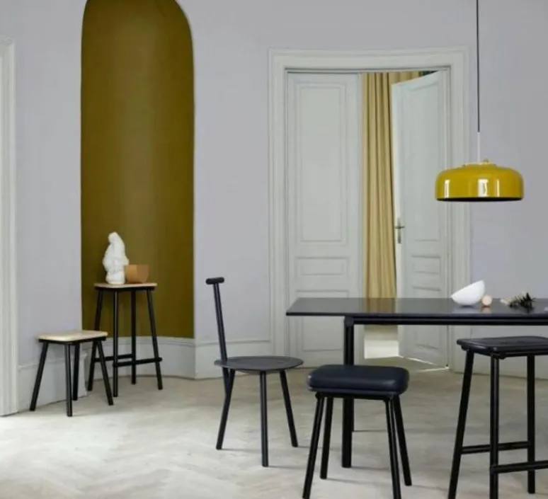 Suspension*Please Wait to be Seated Suspension, Podgy, , Ø42cm, H27cm - jaune safran