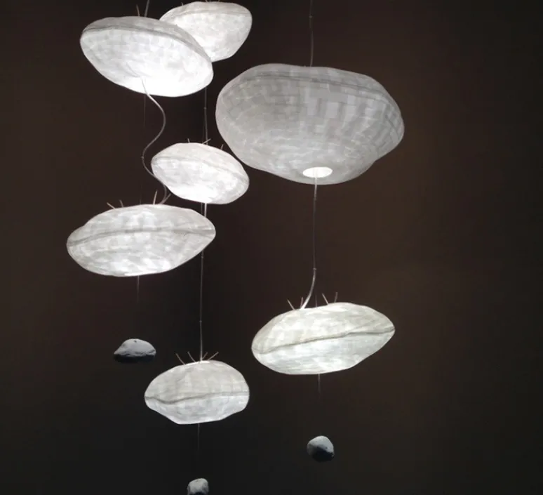 Suspension*Celine Wright Suspension, Points de Suspension, branchement sol, , L50cm, H250cm - blanc