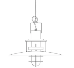 Suspension*Martinelli Luce Suspension, Polo, , LED, Ø48cm, H40cm - anthracite