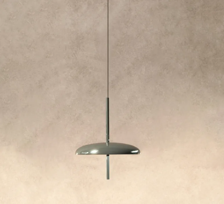 Suspension*Nexia Suspension, Porte, , IP43, LED, dim, 2300-2700-3000K, 500 lm, Ø16cm, H20,2cm - gris ciment