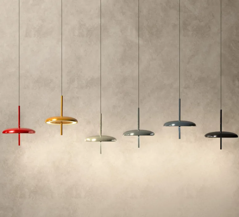 Suspension*Nexia Suspension, Porte, , IP43, LED, dim, 2300-2700-3000K, 500 lm, Ø16cm, H20,2cm - gris ciment