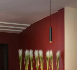 Suspension*SLV Suspension pour rail, GRIP! L, noir & or, Ø5,7cm, H31,5cm - noir & or