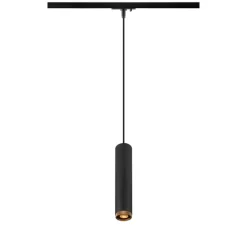 Suspension*SLV Suspension pour rail, GRIP! L, noir & or, Ø5,7cm, H31,5cm - noir & or