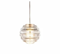 Suspension*Tom Dixon Suspension, Press Mini Sphère, , LED, dim, 2700K, 680 lm, Ø14,5cm, H14,5cm - transparent