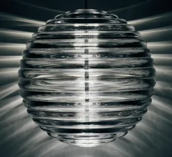 Suspension, Press, Sphère, transparent, LED, dim, 2700K, 680 lm, Ø30cm, H30cm - Tom Dixon