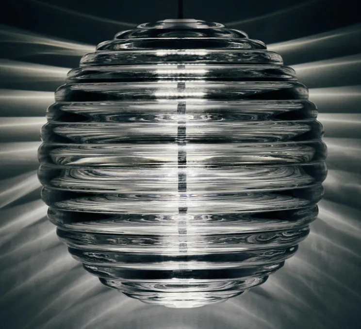 Suspension, Press, Sphère, transparent, LED, dim, 2700K, 680 lm, Ø30cm, H30cm - Tom Dixon