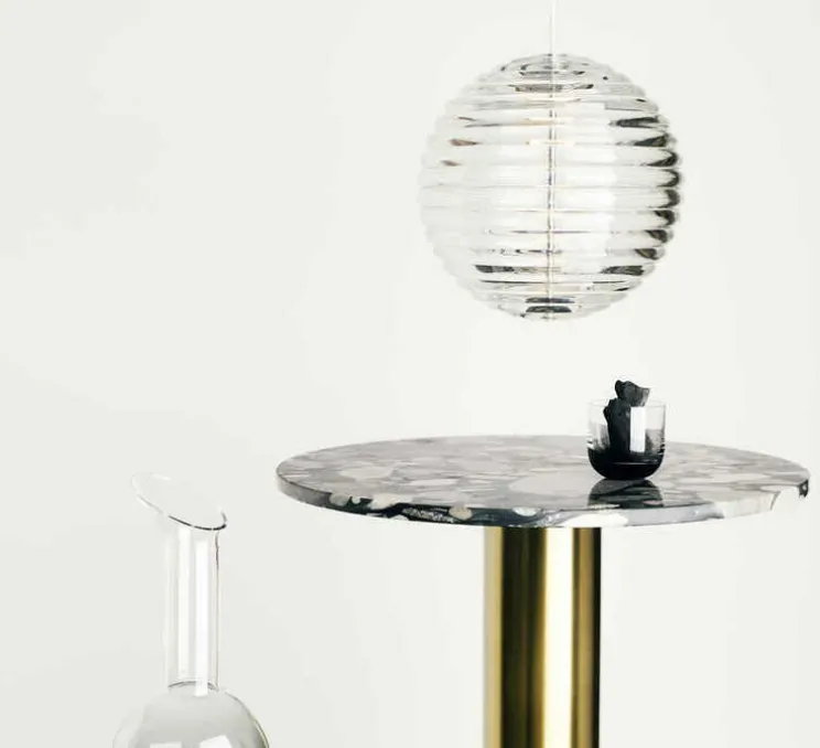 Suspension, Press, Sphère, transparent, LED, dim, 2700K, 680 lm, Ø30cm, H30cm - Tom Dixon