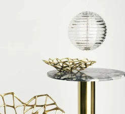 Suspension, Press, Sphère, transparent, LED, dim, 2700K, 680 lm, Ø30cm, H30cm - Tom Dixon