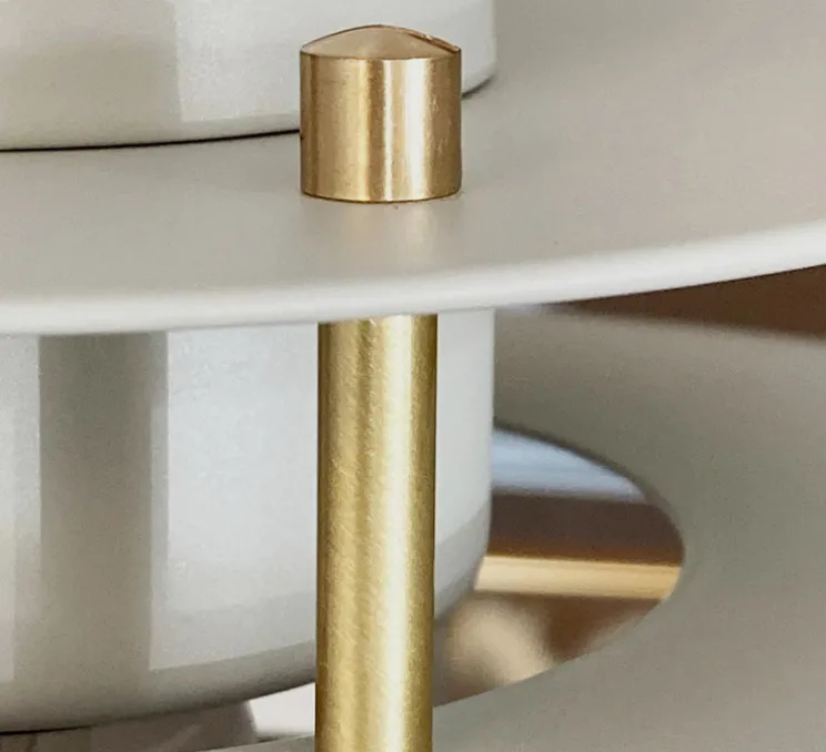 Suspension, Primus I, sable et laiton, Ø43cm, H20cm - Belid