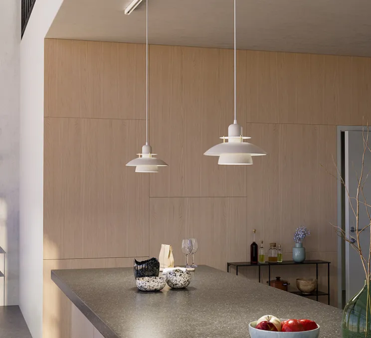 Suspension, Primus IV, sable et laiton, Ø28cm, H19,6cm - Belid