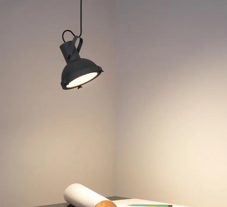 Plafonnier & Spot*Nemo Lighting Suspension, Projecteur 165, , Ø22cm, H18cm - bleu