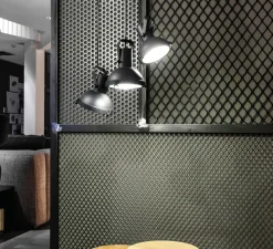 Plafonnier & Spot*Nemo Lighting Suspension, Projecteur 165, , Ø22cm, H18cm - bleu