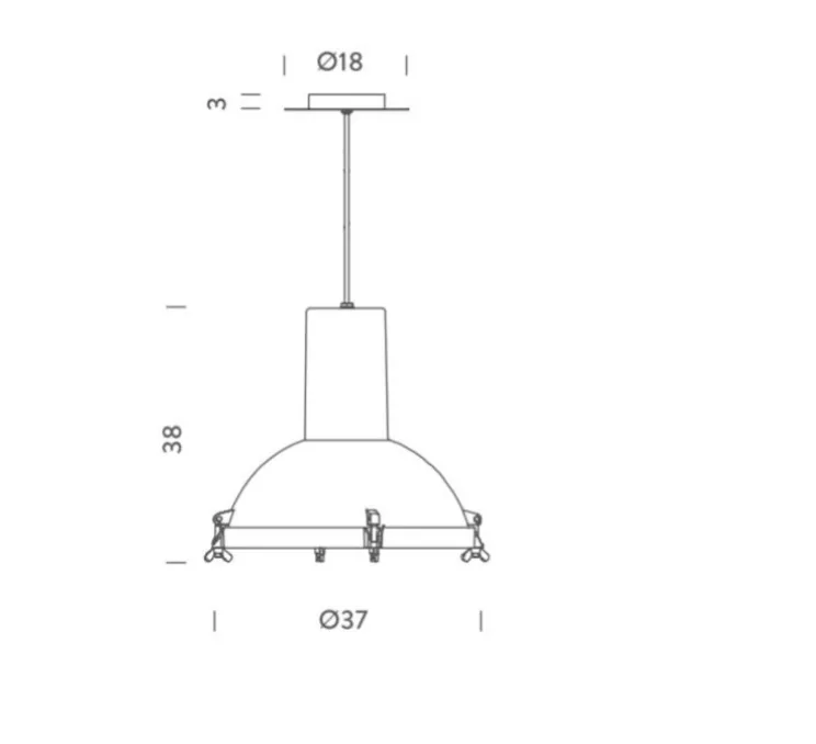 Suspension, Projecteur 365, moka, Ø37cm, H38cm - Nemo Lighting