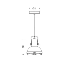 Suspension, Projecteur 165, moka, Ø22cm, H18cm - Nemo Lighting