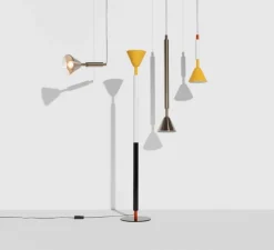 Suspension, Pyl, petite, acier, LED, dim, 2700K, 970 lm, Ø21,6cm, H54cm - Petite Friture