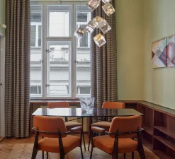 Suspension, Pyrite, avec rosace, argent, Ø18,3cm, H22,5cm - Bomma