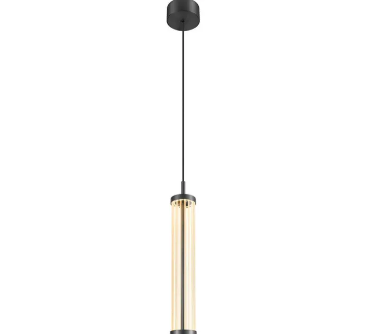 Suspension, Quimera, bronze foncé mat, LED, dim, 2700-3000K, 320 lm, Ø7,6cm, H47cm - SLV