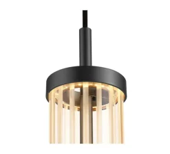 Suspension, Quimera, bronze foncé mat, LED, dim, 2700-3000K, 320 lm, Ø7,6cm, H47cm - SLV