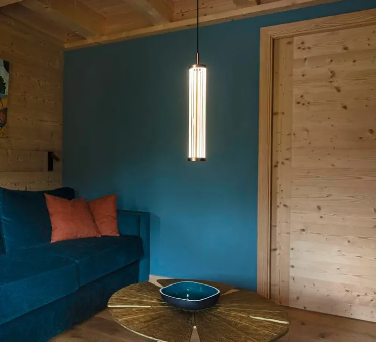 Suspension, Quimera, cuivre foncé mat, LED, dim, 2700-3000K, 320 lm, Ø7,6cm, H47cm - SLV