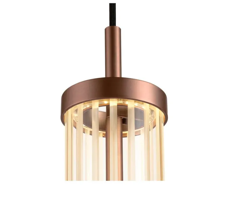 Suspension, Quimera, cuivre foncé mat, LED, dim, 2700-3000K, 320 lm, Ø7,6cm, H47cm - SLV
