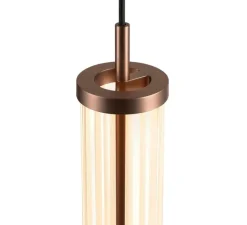 Suspension, Quimera, cuivre foncé mat, LED, dim, 2700-3000K, 320 lm, Ø7,6cm, H47cm - SLV