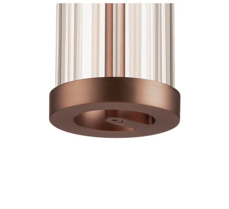 Suspension, Quimera, cuivre foncé mat, LED, dim, 2700-3000K, 320 lm, Ø7,6cm, H47cm - SLV
