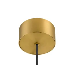 Suspension, Quimera, laiton brossé, LED, dim, 2700-3000K, 320 lm, Ø7,6cm, H47cm - SLV