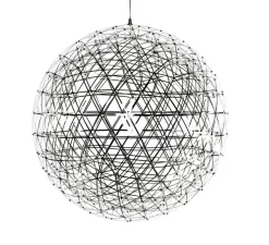 Suspension*Moooi Suspension, Raimond II, R43, câble 10m, , LED, dim, 2500k, 664 lm, Ø43cm, H43cm - acier inoxydable