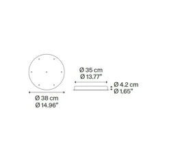 Suspension*Lodes Suspension, Rain cluster 7 pièces avec rosace, chrome & or, LED, dim, 2700K, 1280 lm, Ø40cm, H100cm - chrome & or