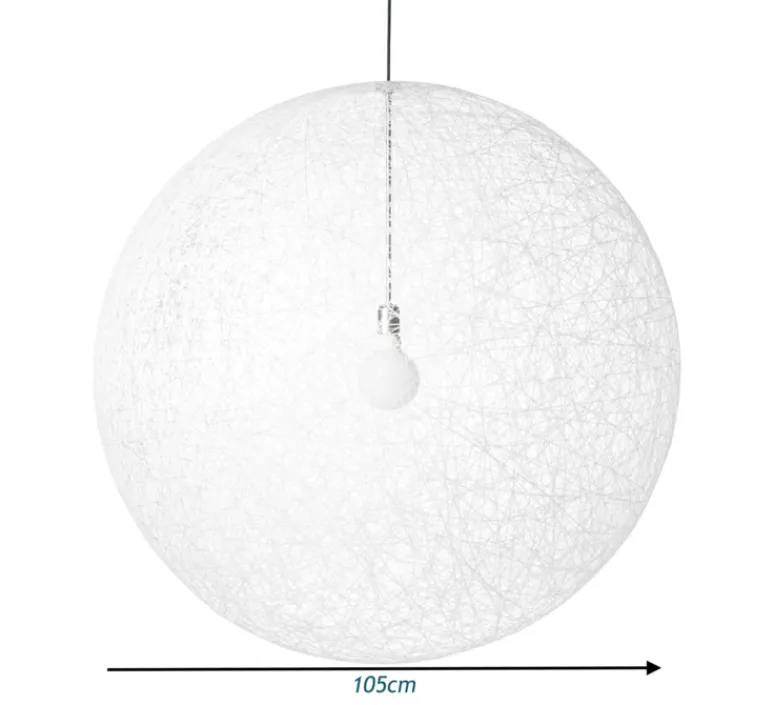 Suspension*Moooi Suspension, Random Light II, Large, , Ø105cm, H105cm - blanc