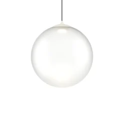 Suspension*Lodes Suspension, Random solo 23 sans rosace, , LED, dim, 3000K, 160 lm, Ø23cm, H23,7cm - blanc givré