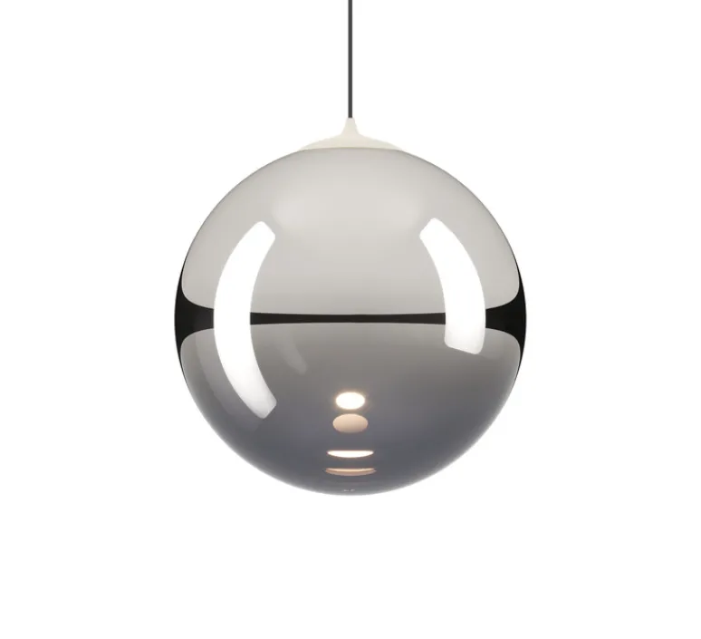 Suspension*Lodes Suspension, Random solo 23 sans rosace, , LED, dim, 3000K, 160 lm, Ø23cm, H23,7cm - chrome