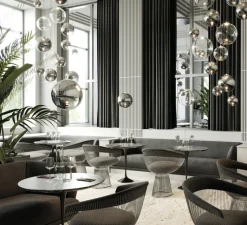 Suspension*Lodes Suspension, Random solo 12 sans rosace, , LED, dim, 3000K, 160 lm, Ø12cm, H12,7cm - transparent