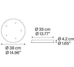 Suspension*Lodes Suspension, Random solo cluster 5 pièces avec rosace, , LED, dim, 2700K, 450 lm, Ø38cm, H130cm - rose, transparent