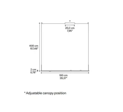 Suspension*Lodes Suspension, Random Stick Short, , LED, dim, 2700K, 1500 lm, L100cm, H2cm - gris fumé, cristal et chrome, tube laiton