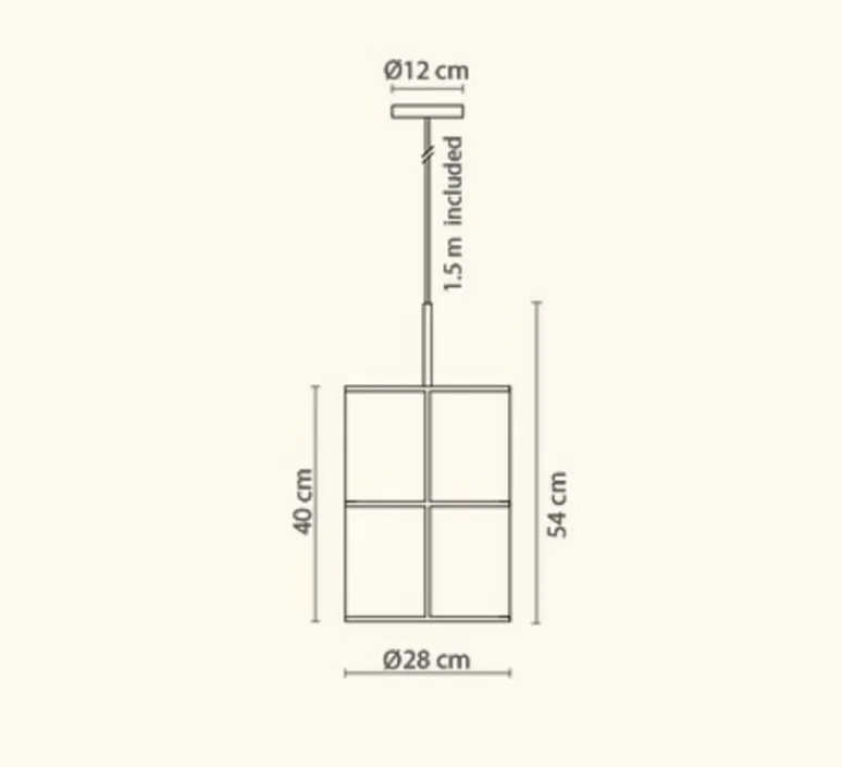 Suspension*Robin Suspension, Rania 28, , Ø28cm, H54cm - beige