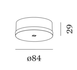 Suspension*Wever&Ducré Suspension, Ray ceiling suspended 2.0, , LED, 3000K, 420lm, Ø6,7cm, H20cm - noir