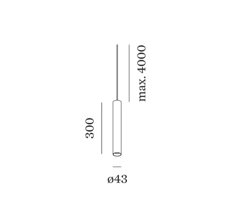 Suspension*Wever&Ducré Suspension, Ray Mini 3.0 PAR11, sans rosace, , Ø4,3cm, H30cm - bronze