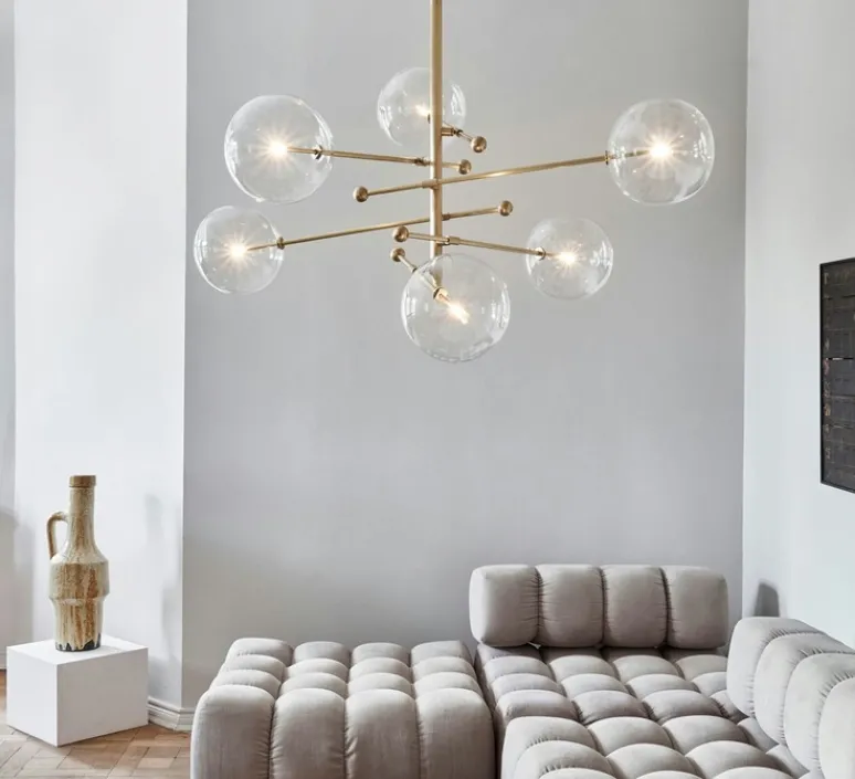 Suspension*Schwung Suspension, RD15 6 Arms, , Ø138,9cm, H83,9cm - laiton