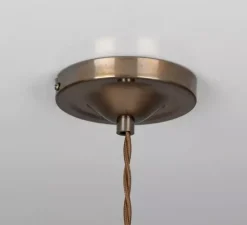 Suspension*Mullan Lighting Suspension, Rebell, , Ø30cm, H19,5cm - transparent, laiton antique